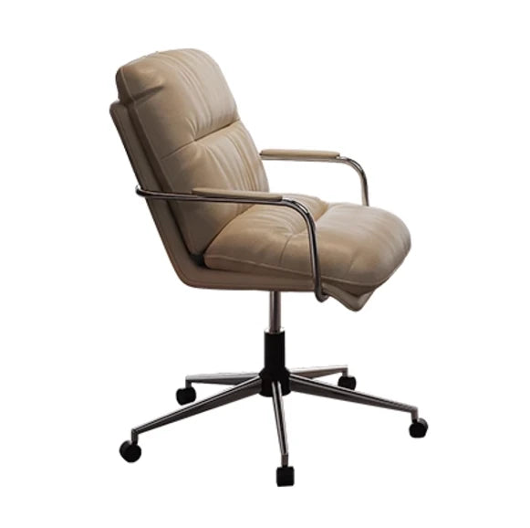 Sleek PU Leather Office Chair with Aluminum Alloy Base - Modern Ergonomic Design for Home and Workspace fyd-5170