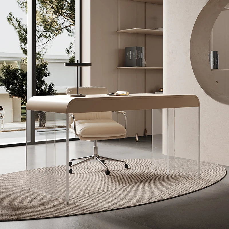 Sleek PU Leather Office Chair with Aluminum Alloy Base - Modern Ergonomic Design for Home and Workspace fyd-5170