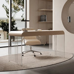 Sleek PU Leather Office Chair with Aluminum Alloy Base - Modern Ergonomic Design for Home and Workspace fyd-5170