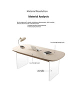 Elegant Acrylic Dining Table - Modern Design with Sleek Finish for Stylish Interiors fyd-5173