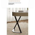 Stylish Multi-Layer Board Desk with Marble Pine Finish and Synthetic Leather Accents for Modern Workspaces fyd-5174