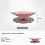 Stylish Stainless Steel Tea Table with GFRP Accent - Modern Living Room Centerpiece fyeyj-5213