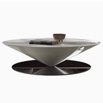 Stylish Stainless Steel Tea Table with GFRP Accent - Modern Living Room Centerpiece fyeyj-5213