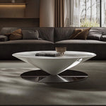 Stylish Stainless Steel Tea Table with GFRP Accent - Modern Living Room Centerpiece fyeyj-5213