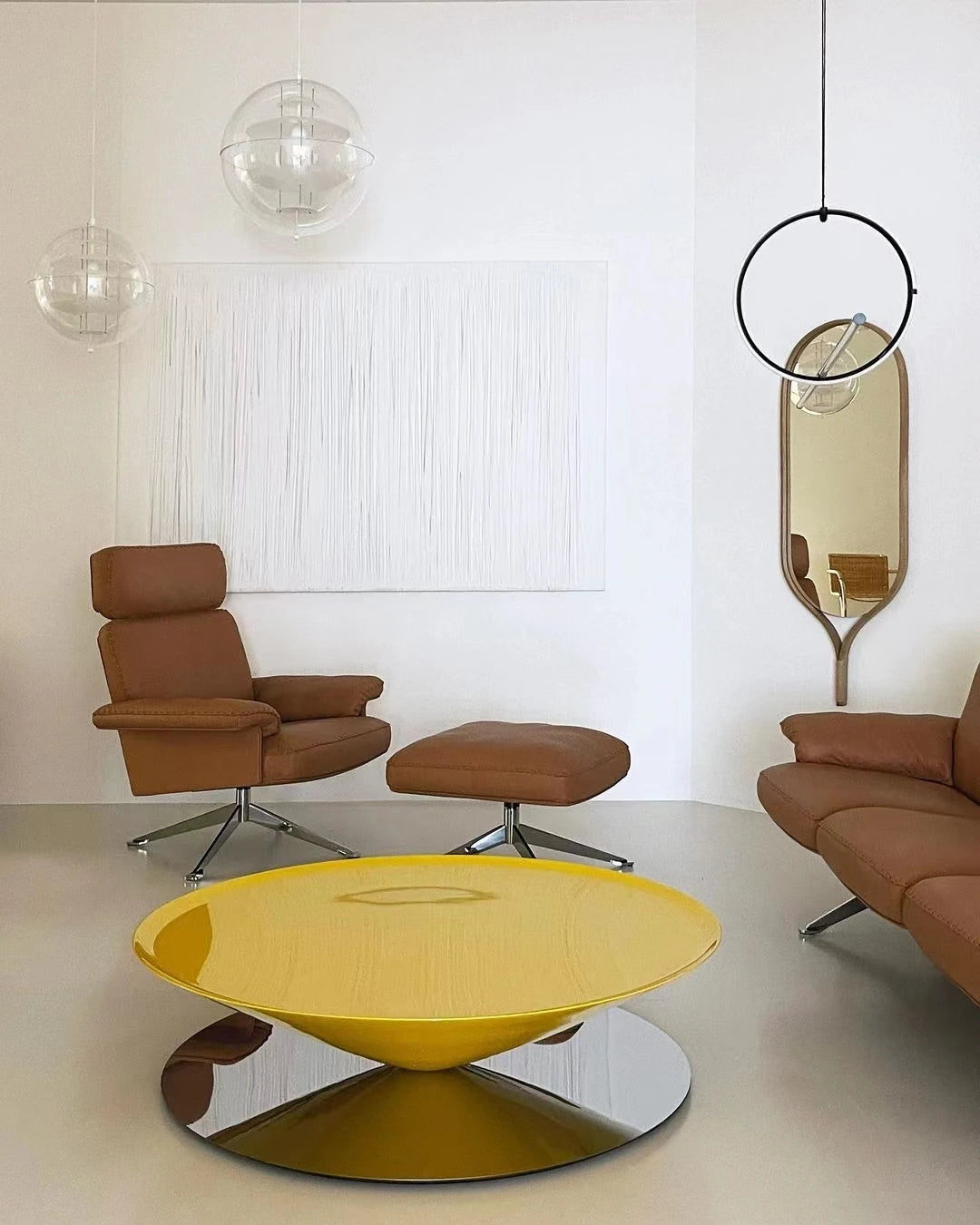 Stylish Stainless Steel Tea Table with GFRP Accent - Modern Living Room Centerpiece fyeyj-5213