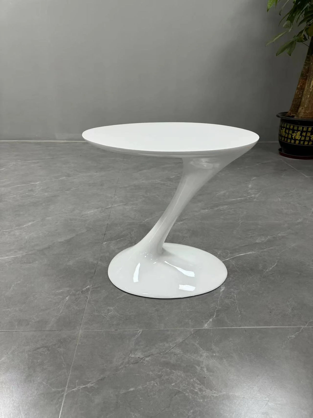 Stylish Stainless Steel Tea Table with GFRP Accent - Modern Living Room Centerpiece fyeyj-5213