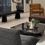 Stylish Marble and Stainless Steel Coffee Table - Modern Chic Design for Your Living Room fyeyj-5215