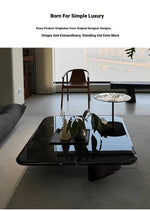 Stylish Marble and Stainless Steel Coffee Table - Modern Chic Design for Your Living Room fyeyj-5215