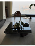 Stylish Marble and Stainless Steel Coffee Table - Modern Chic Design for Your Living Room fyeyj-5215