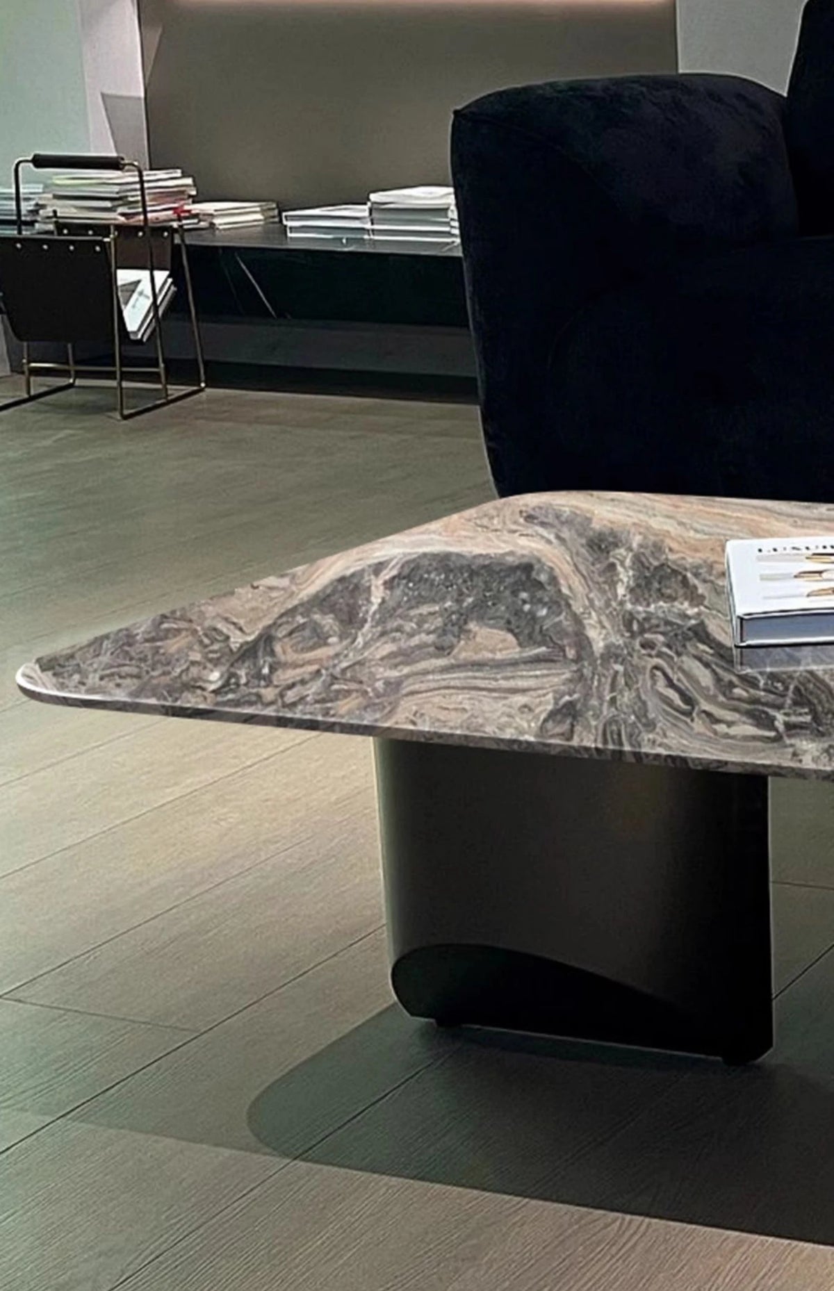 Stylish Marble Top Coffee Table with Stainless Steel Base – Modern Living Room Furniture fyeyj-5216