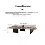 Stylish Marble Top Coffee Table with Stainless Steel Base – Modern Living Room Furniture fyeyj-5216