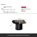 Stylish Marble & Stainless Steel Tea Table – Modern Elegance for Your Living Space fyeyj-5219
