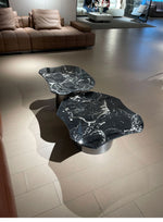 Stylish Marble & Stainless Steel Tea Table – Modern Elegance for Your Living Space fyeyj-5219