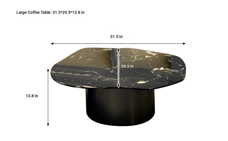 Stylish Marble & Stainless Steel Tea Table – Modern Elegance for Your Living Space fyeyj-5219