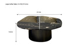 Stylish Marble & Stainless Steel Tea Table – Modern Elegance for Your Living Space fyeyj-5219