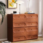 Sleek Solid Wood Cabinet with Elegant Storage Design fyf-2224