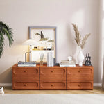 Sleek Solid Wood Cabinet with Elegant Storage Design fyf-2224