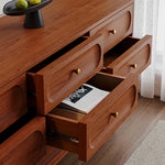 Elegant Solid Wood Cabinet with Sleek Storage Design fyf-2236