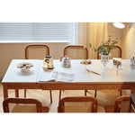 Discover Elegance: Table with Black Sintered Stone and Natural Wood Finishes fyg-653