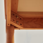 Discover Elegance: Table with Black Sintered Stone and Natural Wood Finishes fyg-653