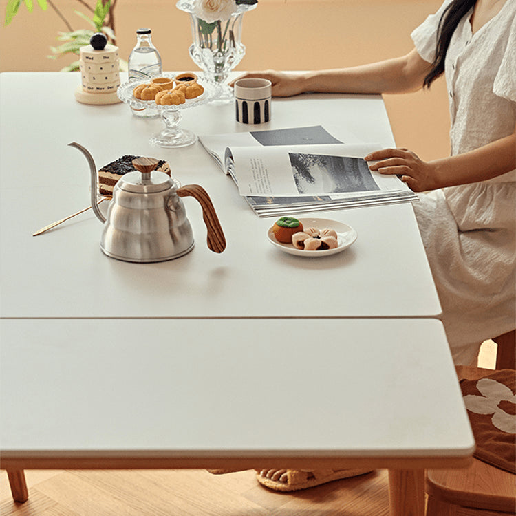 Elegant Cherry Wood and Oak Tables with Durable Sintered Stone Surfaces - Perfect for Any Home Decor fyg-655