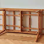 Elegant Cherry Wood and Oak Tables with Durable Sintered Stone Surfaces - Perfect for Any Home Decor fyg-655