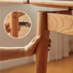 Elegant Cherry Wood and Oak Tables with Durable Sintered Stone Surfaces - Perfect for Any Home Decor fyg-655