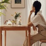 Natural Wood Table in Cherry Finish - Enhance Your Home Décor fyg-656