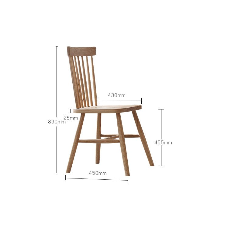 Premium Natural Red Oak & Cherry Wood Chair fyg-657