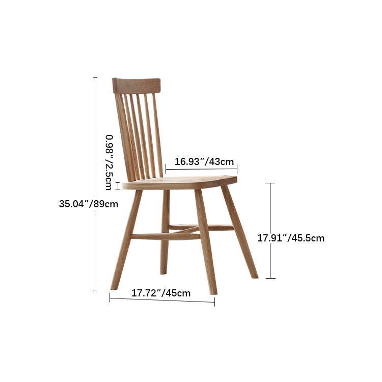 Premium Natural Red Oak & Cherry Wood Chair fyg-657