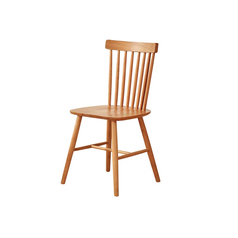 Elegant Natural Red Oak & Cherry Wood Chair - Handcrafted Excellence fyg-658