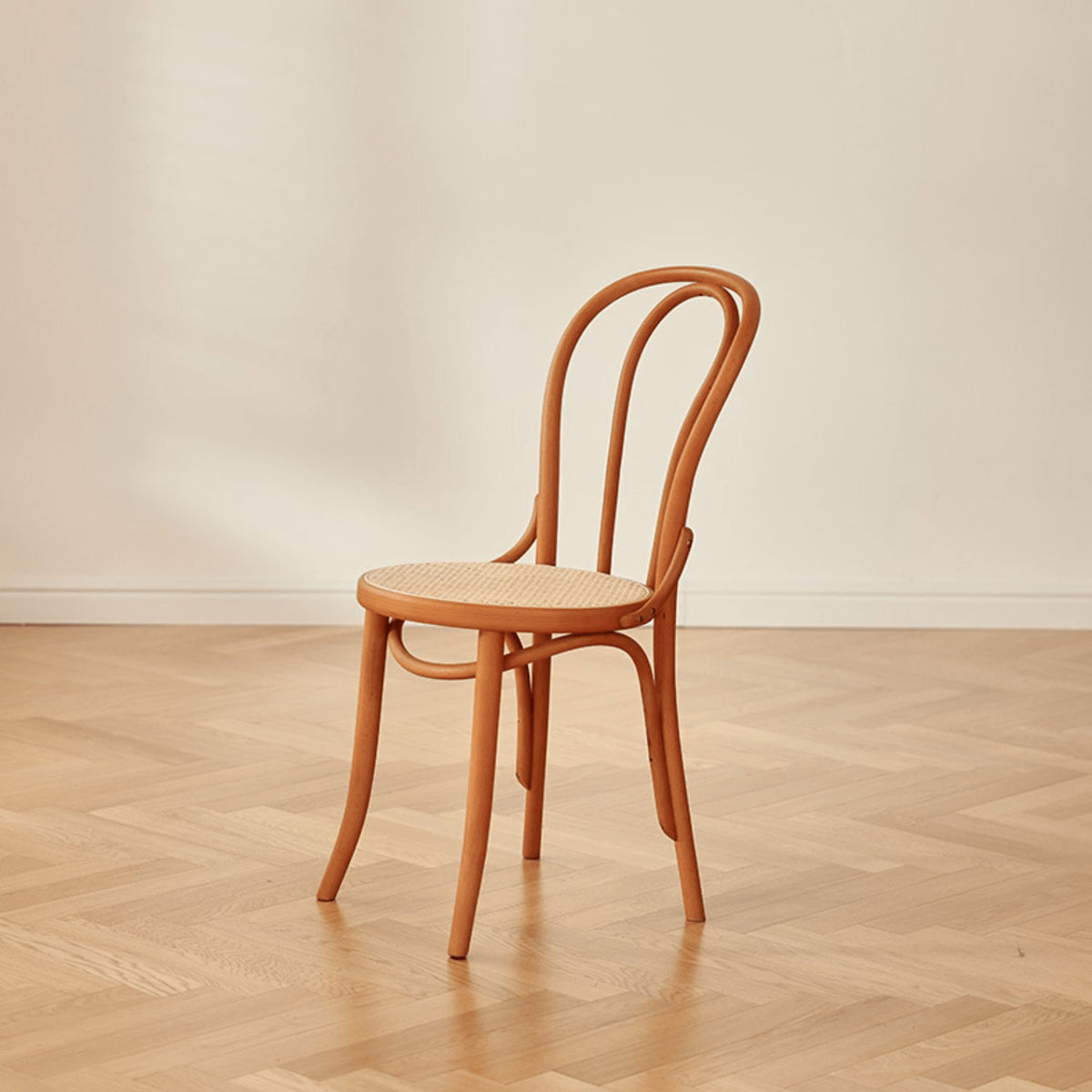 Elegant Red Oak Wood Chair with Natural Finish and Comfortable Cotton Seat fyg-659