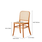 Elegant Red Oak Wood Chair with Natural Finish and Comfortable Cotton Seat fyg-659