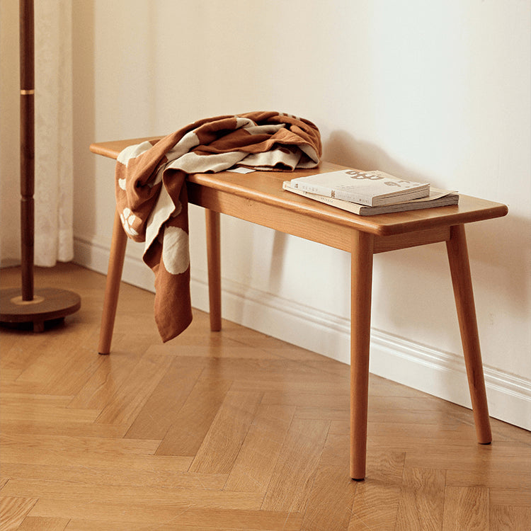 Handcrafted Wooden Stool - Elegant Red Oak & Cherry Wood Design fyg-663