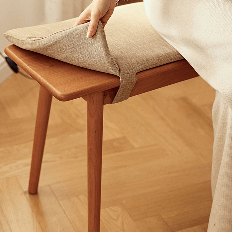 Handcrafted Wooden Stool - Elegant Red Oak & Cherry Wood Design fyg-663