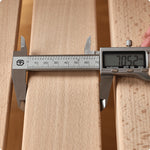 Elegant Natural Wood Bed with Cherry and Beech Wood Accents & Durable Metal Frame fyg-678