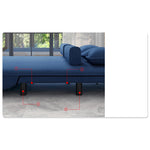 Stylish Multi-Color Cotton-Linen Sofa - Gray, Blue, Orange, Light Brown, Beige fyj-1250