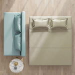 Stylish Leathaire Sofa in Blue, Beige, and Light Orange – Modern Comfort for Your Living Room fyj-1252