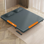 Modern Leathaire Sofa - Dark Gray, Orange, Beige & Light Blue Options fyj-1255