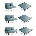 Modern Leathaire Sofa - Dark Gray, Orange, Beige & Light Blue Options fyj-1255