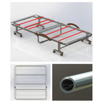 Luxurious Cotton-Linen Blend Bed Set in Dark Brown, Blue, Gray, and Orange fyj-1257