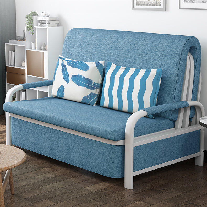 Stylish Sofa in Light Blue, Gray, Green, Navy & Dark Colors - Premium Cotton-Linen Blend Fabric fyj-1258