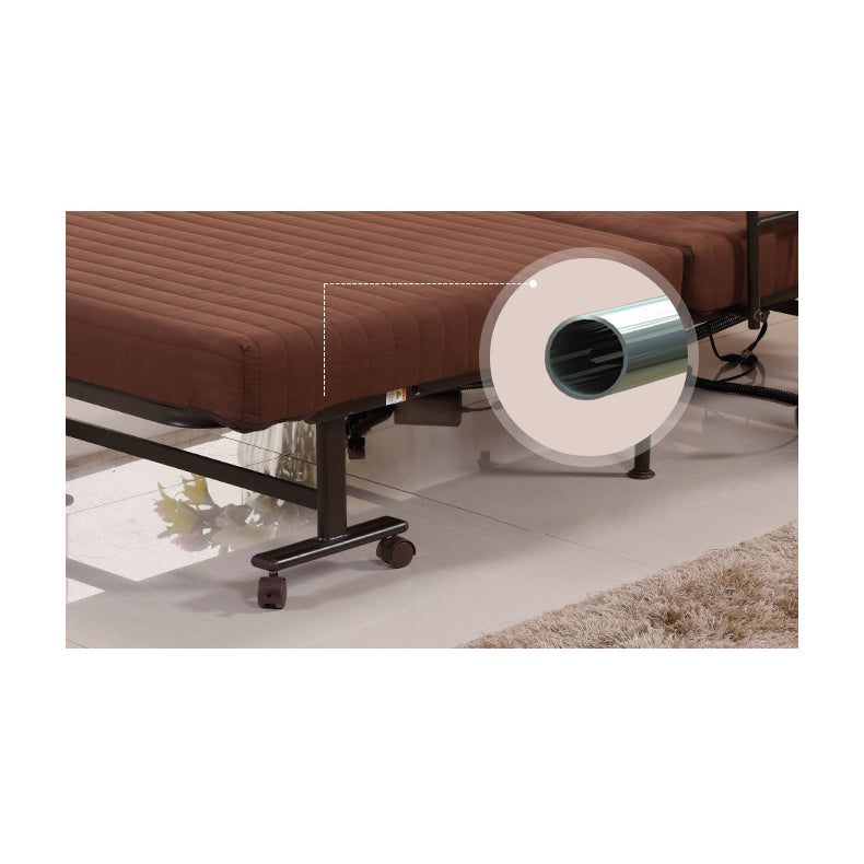 Luxurious Dark Brown Latex Cotton Bed – Comfort Meets Style fyj-1260