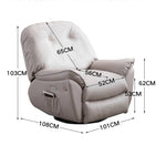 Modern Techno Fabric Sofa - Orange, Gray, Off White, Blue, Metal & Particle Board with Silicon Fill fykl-419