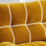 Modern Multi-Color Sofa with Particle Board Frame and Metal Accents - Comfortable Silicon Fill Cushions fykl-435