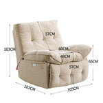 Modern Multi-Color Sofa with Particle Board Frame and Metal Accents - Comfortable Silicon Fill Cushions fykl-435