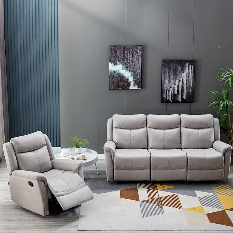 Modern Dark Gray Sofa with Particle Board Frame and Techno Fabric – Ultimate Comfort and Style fykl-446