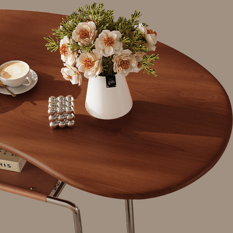 Premium Oak Wood Tea Table | Elegant & Durable Design fym-2577