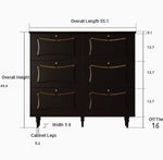 Elegant Black Cabinet with Gold Accents – Stylish Storage Solution for Modern Interiors fymj-4844