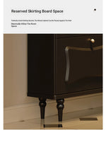 Elegant Black Cabinet with Gold Accents – Stylish Storage Solution for Modern Interiors fymj-4844